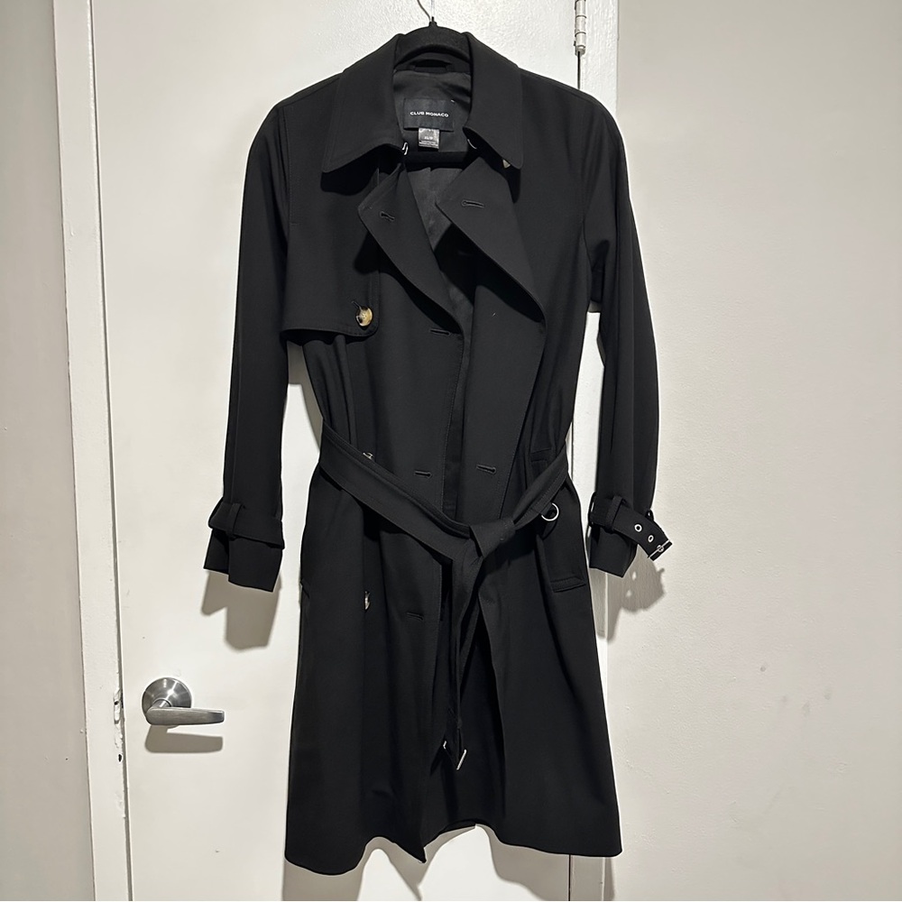 Club Monaco Elegant Black Coat